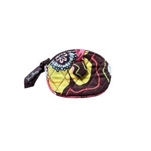 Vera Bradley Buttercup Coin Purse 100% Cotton Button/Zip Closure